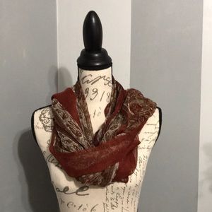 Burgundy Sheer Scarf/Wrap